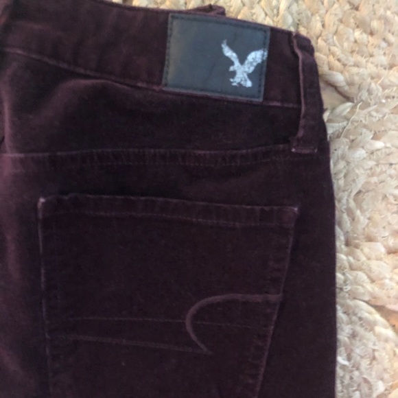Deep burgundy American Eagle Jeans - Picture 2 of 4